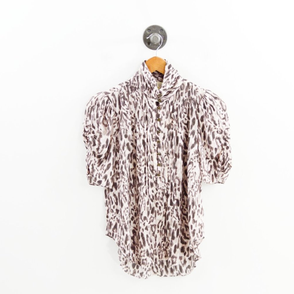 Maeve Animal Print Blouse #196-115